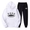 Corteiz Modny Luźny Zestaw Bluza Streetwear - Unisex Casualowy Styl Hip Hopowy Amerykański na Jesień