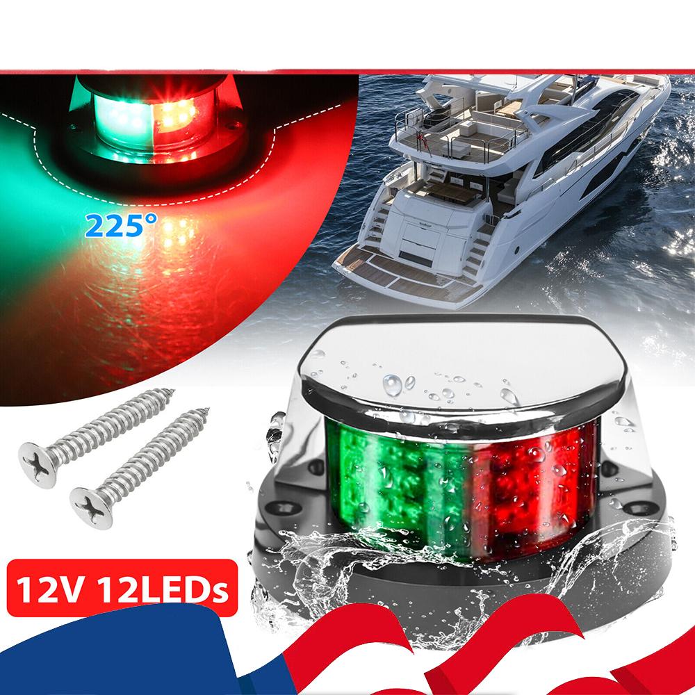 For Boat Navigation Lights Red-Green Led Marine Navigation Light Boat Bow Lights