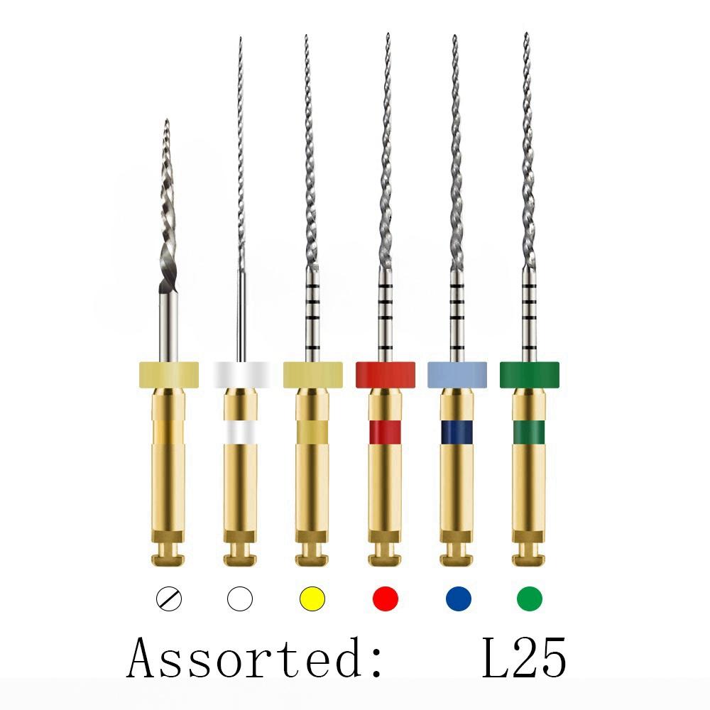 Zubní pilník Kužel kořenového kanálku Endodontický pilník Zlatý rotační pilník aktivovaný teplem Flexibilní materiály pro zubaře SOCO