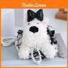 White Highland West Terrier Dress Keychain Dog Plush Toy Decoration Pendant
