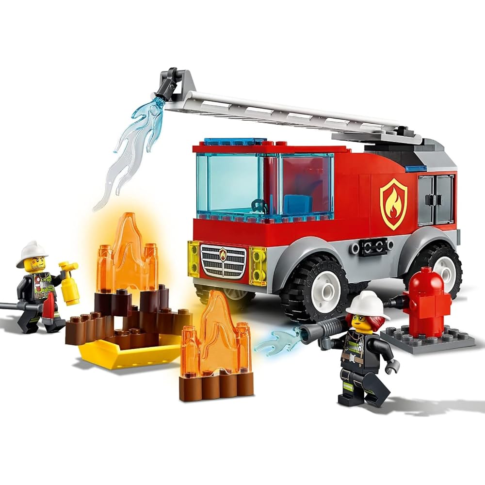 LEGO City Fire Ladder Truck 60280 Toy Building Blocks for Boys and Girls Ages 4 and Up