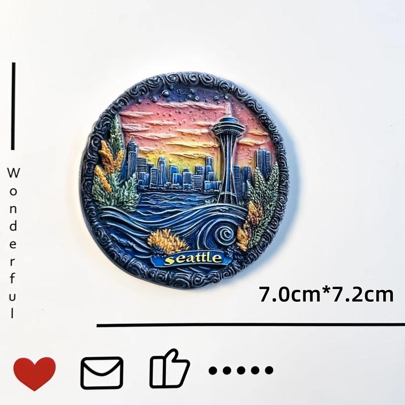 United States Souvenirs Seattle Fridge Magnets America Space Needle Fridge Stickers Home Decor Wedding Gifts