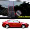 Car TPU/Glossy Mirror Pillar Post Cover For Mitsubishi Lancer Fortis EX 2006 2007 2008-2017 Door Trim Window Stickers 6pcs