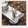 1PC Outdoor Camping Stainless Steel Folding Table Camping Barbecue Portable Multi Functional Tea Table
