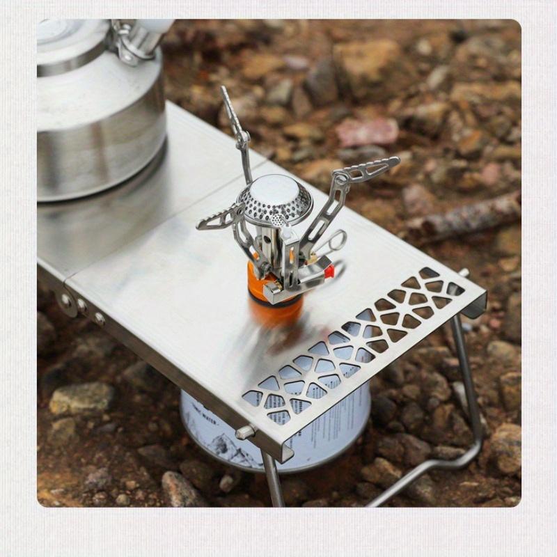 1PC Outdoor Camping Stainless Steel Folding Table Camping Barbecue Portable Multi Functional Tea Table