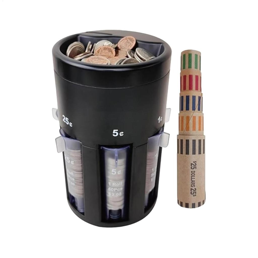 Portable Coin Holder Coin Bank Jar Fast and Accurate