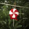 1pc Festive Red & White Christmas Lollipop Decorations - Hanging Ornaments for Tree, Home & Gifts,Christmas Decorations