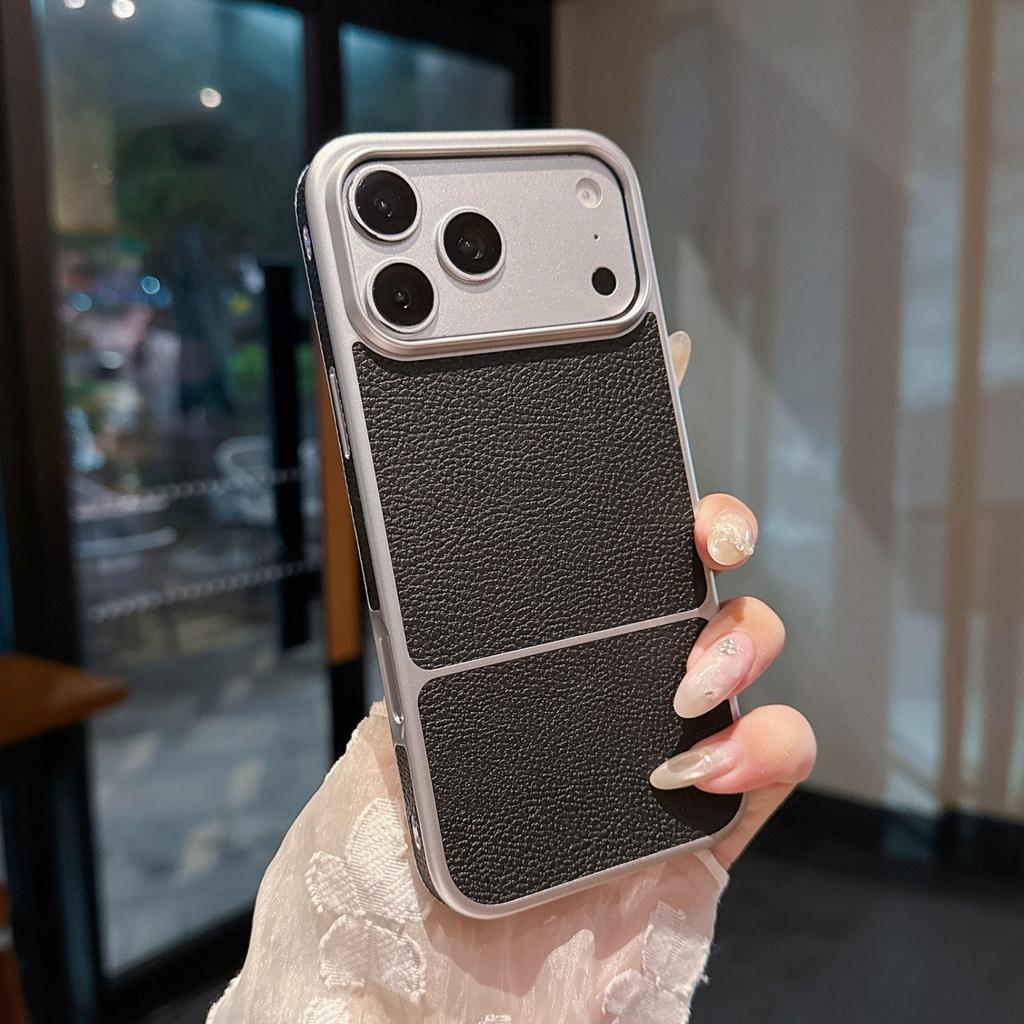 Plain Leather Lychee Pattern Is Suitable for Apple 11promax Mobile Phone Case iPhone11 Simple 11 All-inclusive 11 Advanced Business