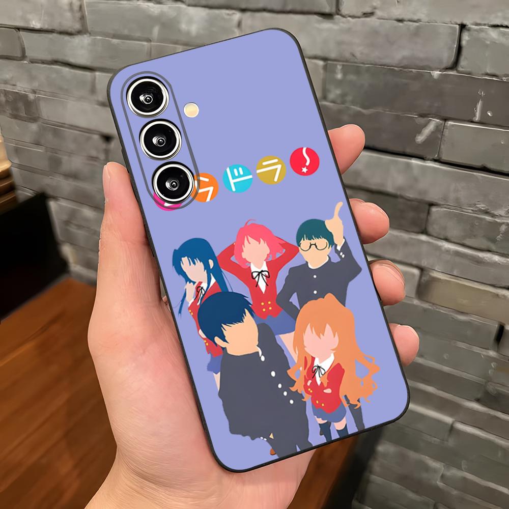 

Cartoon Anime Toradora Phone Case For Samsung S26 S25 Plus S20 S20 Plus S22 Ultra S23 FE S21 Plus S21 Ultra Soft Cover Samsung S26