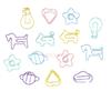 10PCS Cute Cartoon Paper Clip, Colorful Small Animal Paper Clip, Bookmark Clip, Office Stationery, Candy Color