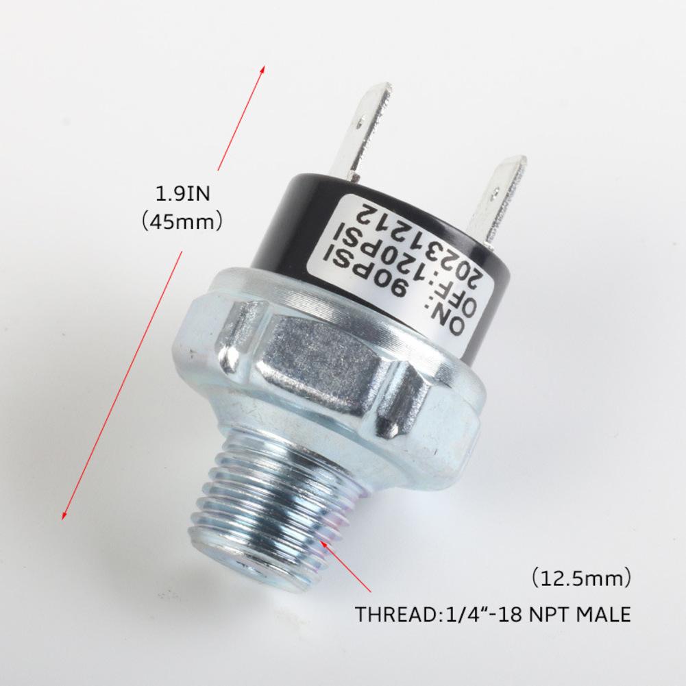 18 NPT Air Pressure Control Switch for Air Compressor Pneumatic Valve Switch Suitable for Air Suspension Applications