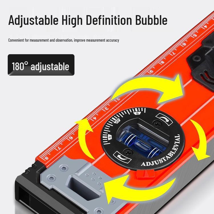 Aluminum Alloy Magnetic Spirit Level and Tape Measure Tool