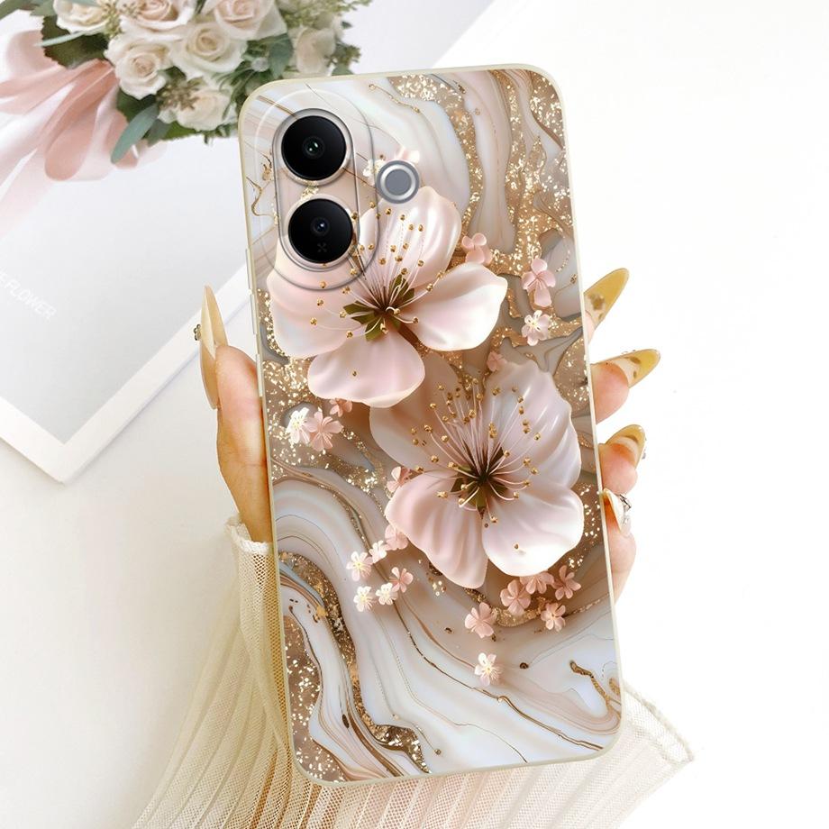 Floral Daisy Sunflower Fundas For Vivo V60 Lite V60 5G Phone Case Vivo V2530 V2511 Cover Liquid Silicone Soft Shockproof Bumper