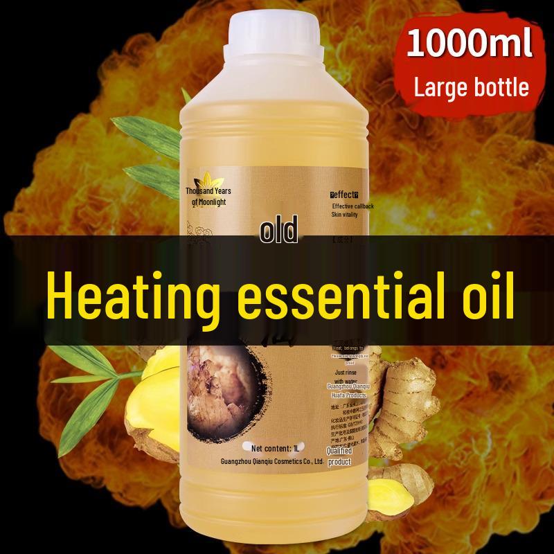 Ginger Oil Massage Essential for Gua Sha and Full-Body Meridian Therapy