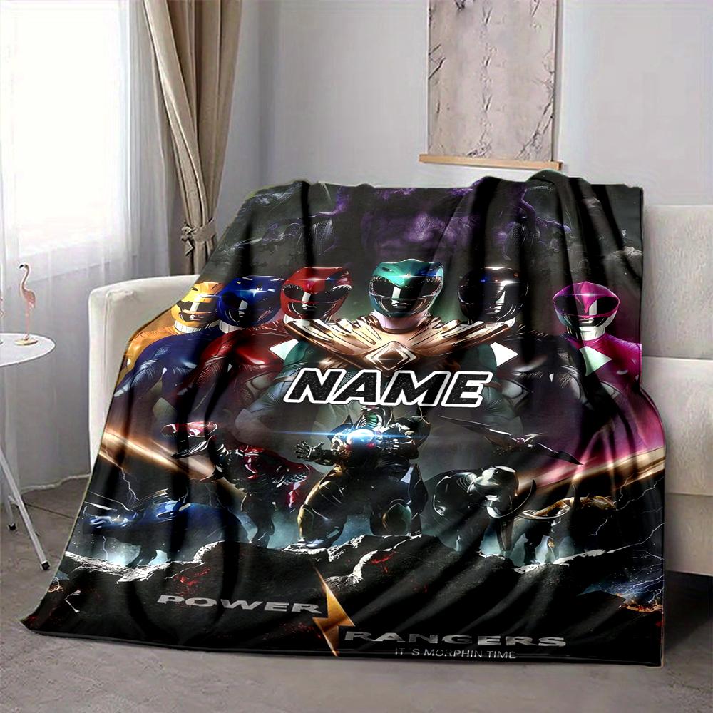 Custom 1pc Power Rangers Adventure Blanket, Soft And Comfortable Blanket, Casual Warm, Camping Travel Blanket, Birthday Gift Q912157