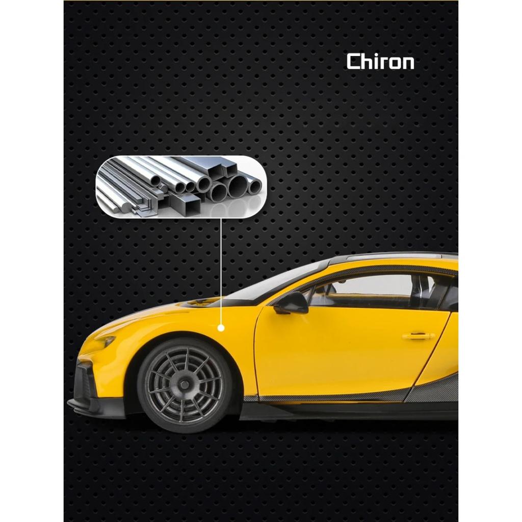 Modellino Auto Giocattolo in Lega Bugatti Chiron Supercar 1/18 Die-cast Metallico Colata Suono e Luci Giocattoli Auto per Bambini Veicolo