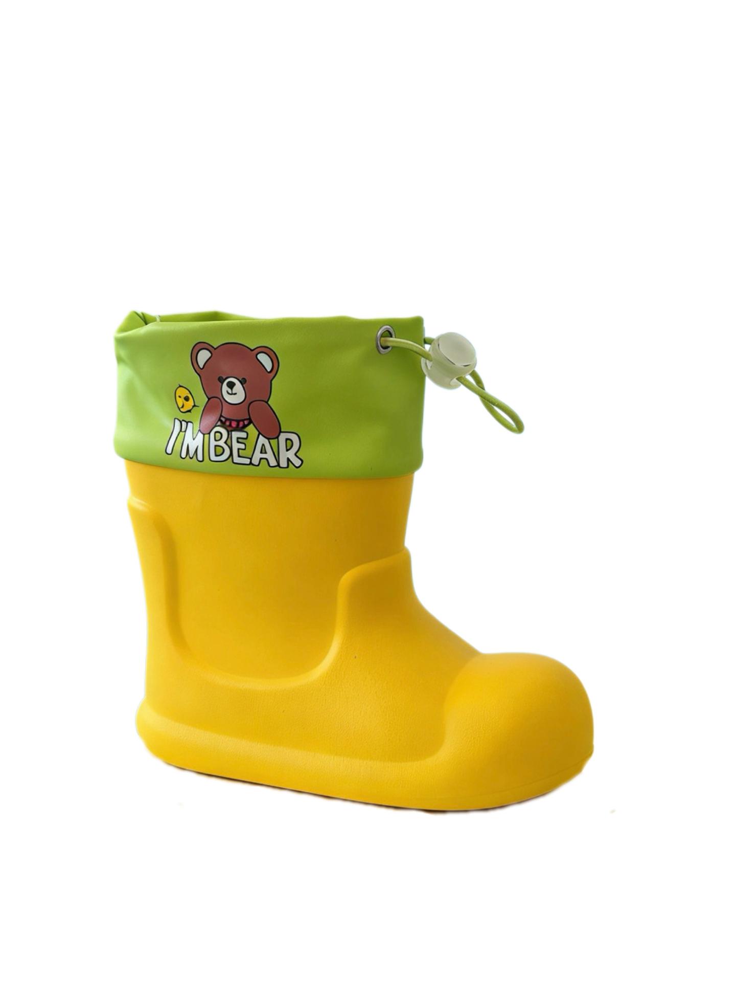 

Pink Macaron Bear Pattern Kids Non-Slip Waterproof Rain Boots - Cute and Soft for Babies and Kindergarteners Size 200, Length 19.5-20, Approx. 31-32, 7-8 years