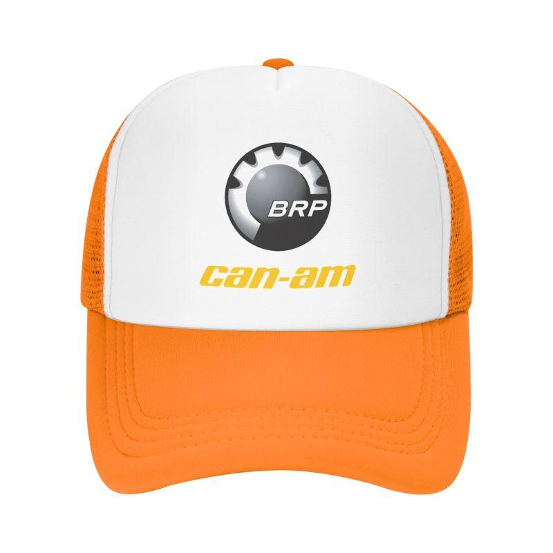 Custom BRP Can Am Logo Print Mesh Baseball Cap Summer Breathable Mesh Sun Hats Caps Unisex Outdoor Adjustable Casual Headwear