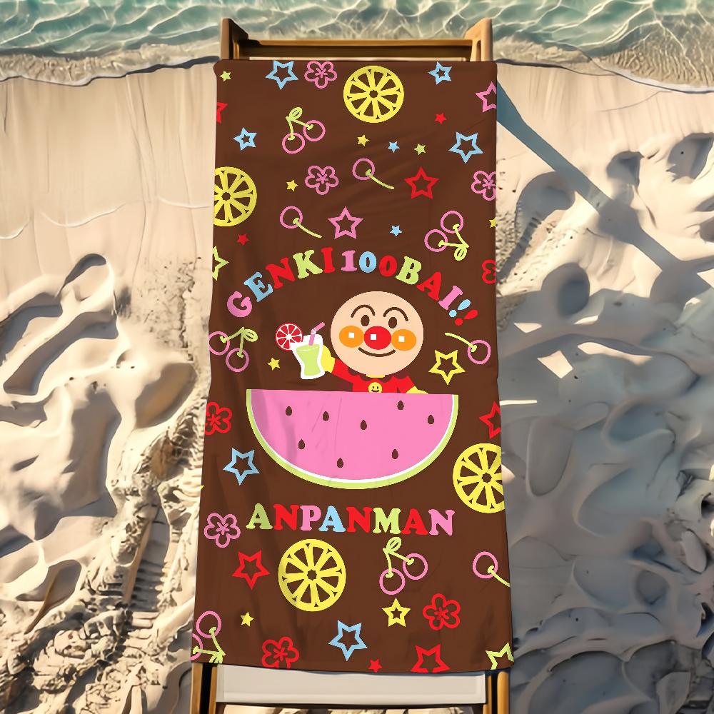 Book Towel Beach Shower Bath  A-Anpanman  Travel Lightweight Skin Friendly for Pool Camping Cruise Summer