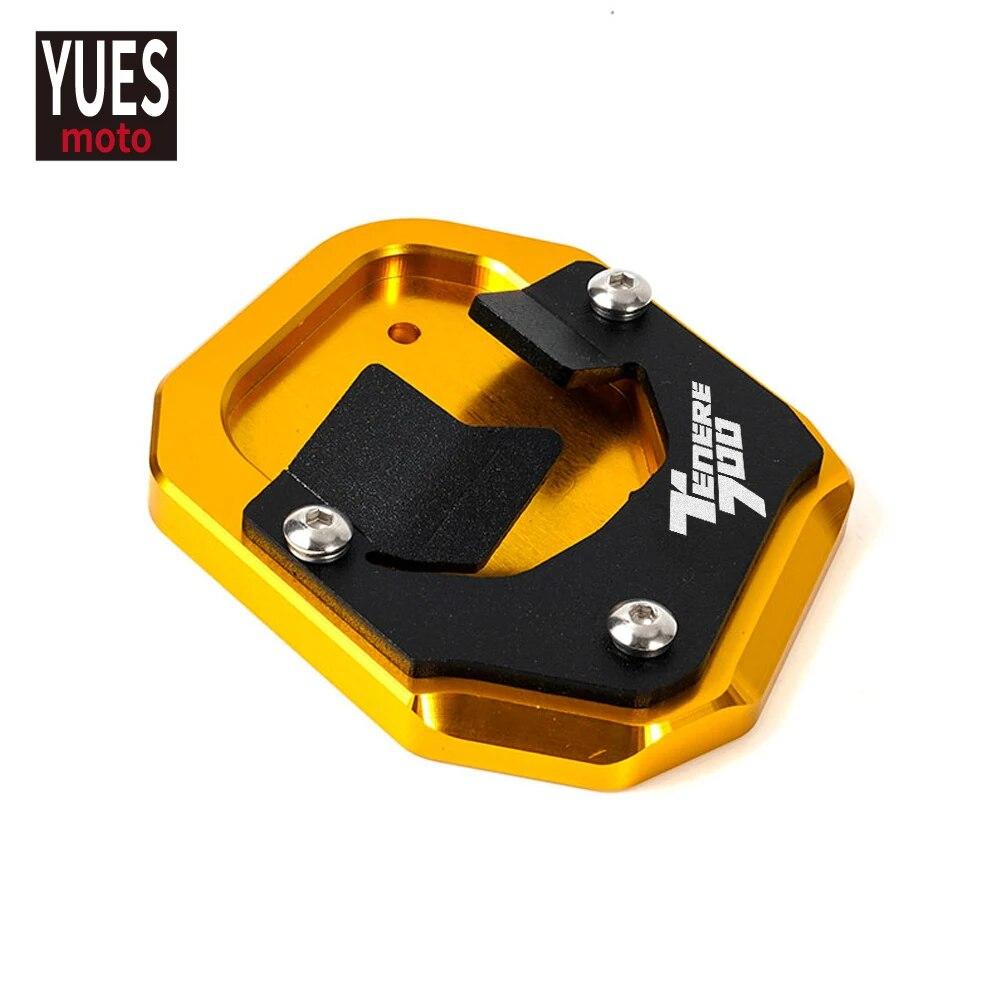 Motorcycle Accessories Aluminum Foot Enlarger Foot Side Stand Extension Plate Fits For Yamaha Tenere 700