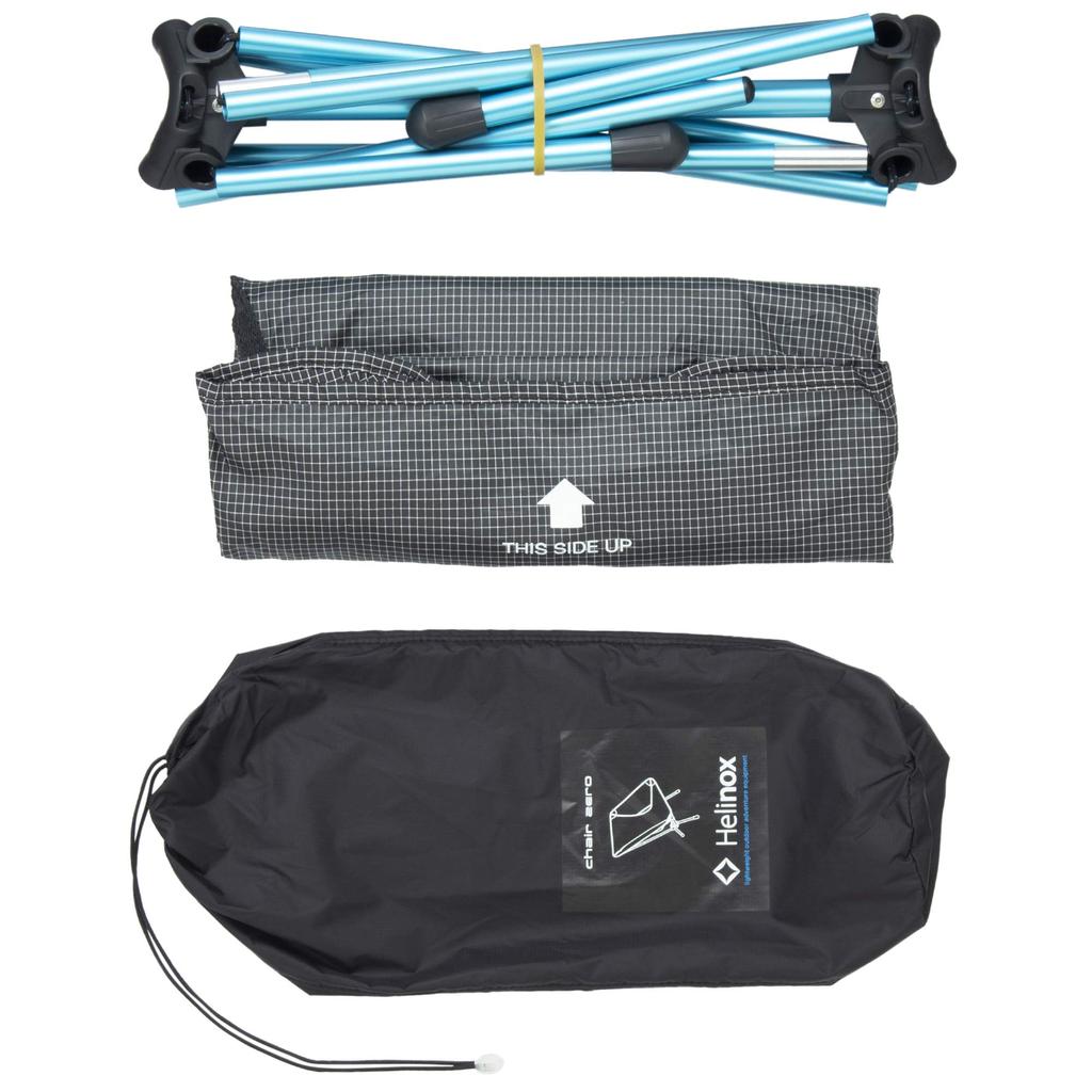 Kempingová židle Helinox, židle Zero, 1822177, lehký polyester, černá