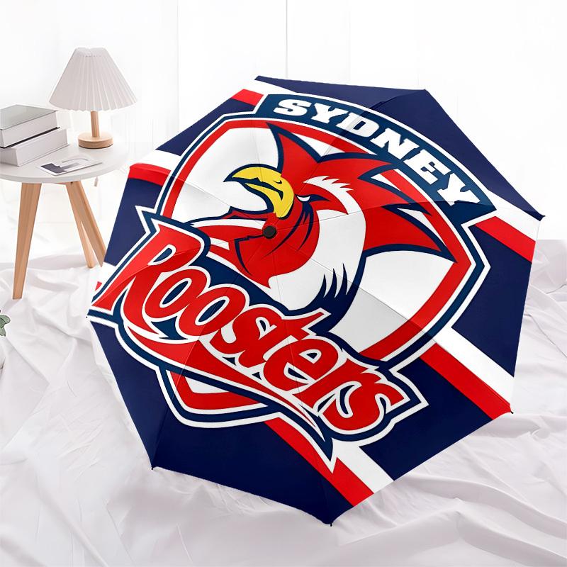 Sydney Roosters Automatic Opening and Closing, 8 rib Structure Portable Umbrella, Suitable for Men and Women in All Seasons Perfect Gift fo