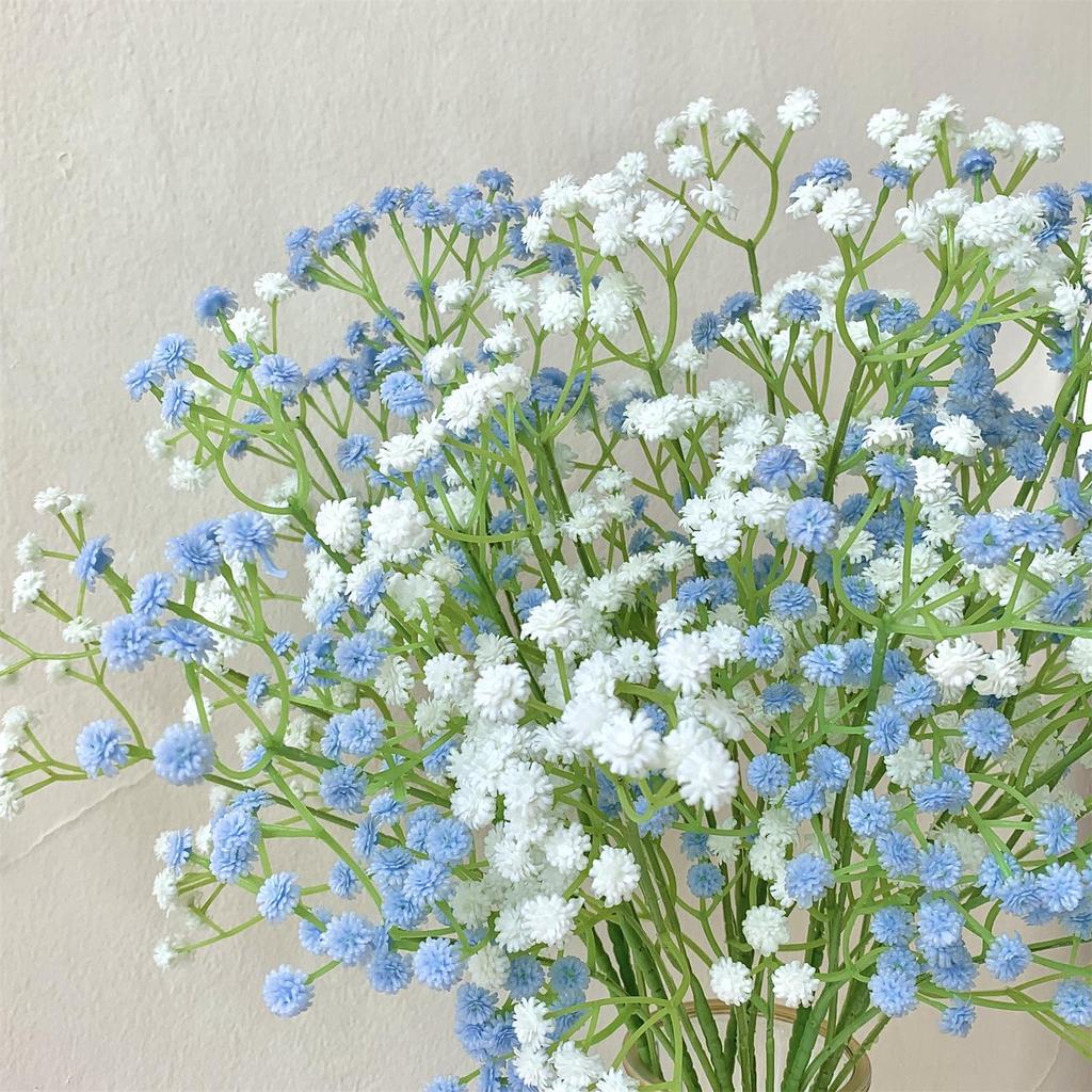 108-Head Soft Rubber Gypsophila Artificial Flowers for Living Room Decoration
