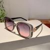 Vintage Square Sun Glasses  Women Trendy Stylish Oversized Outdoor Shades Ins Luxury Brand Design Gradient Sunglasses