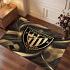 Athletic Bilbao Football Print Crystal Velvet Rug, Comfortable Water Absorbent Non Slip Indoor Floor Carpet