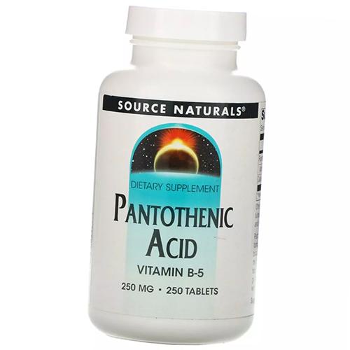 

Пантотеновая кислота, Pantothenic Acid 250, Source Naturals 250таб (36355125) 250tab