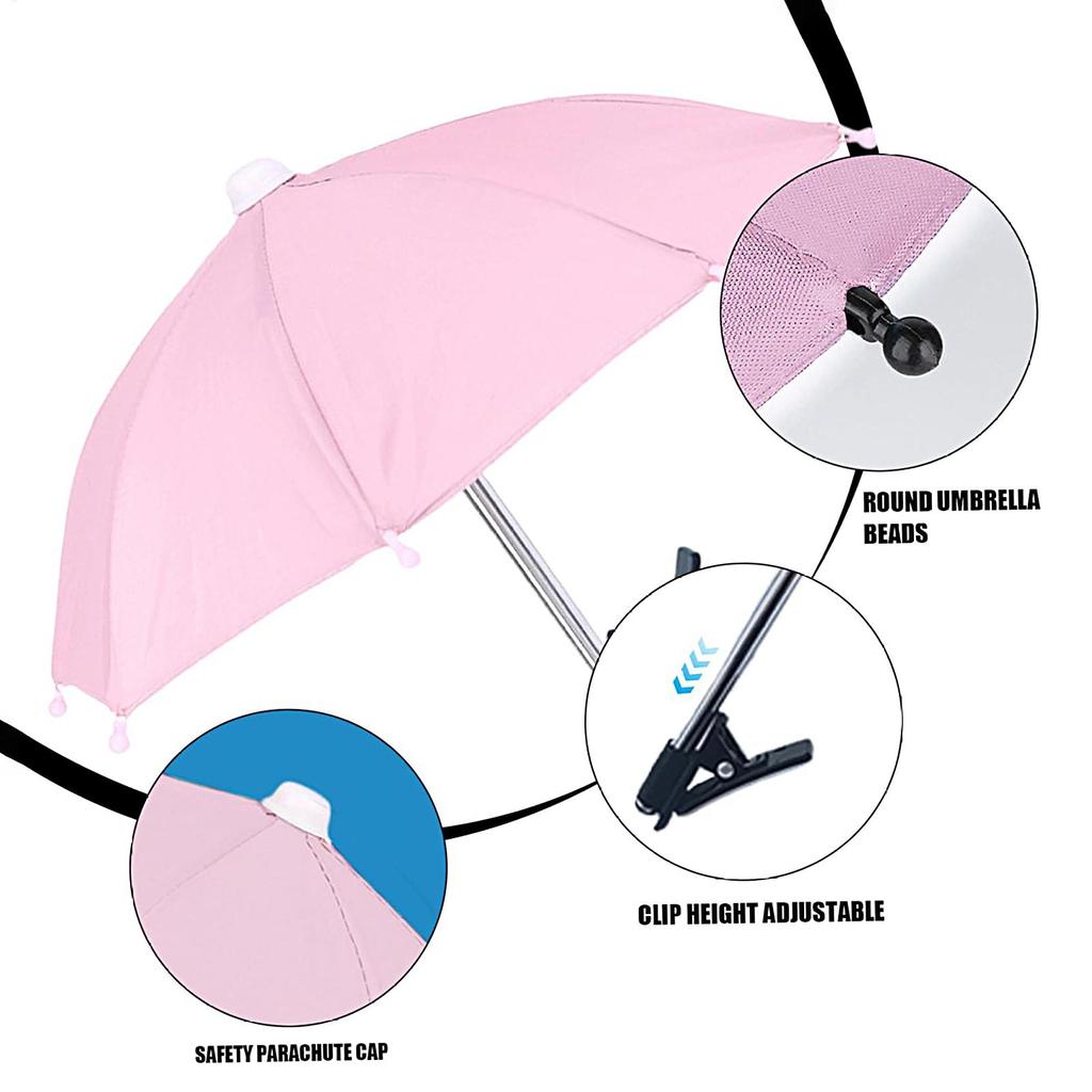 1pcs Creative Mini Umbrella Phone Stand, Universal Waterproof Holder for Smartphones, Portable Outdoor Rain & Sun Accessories