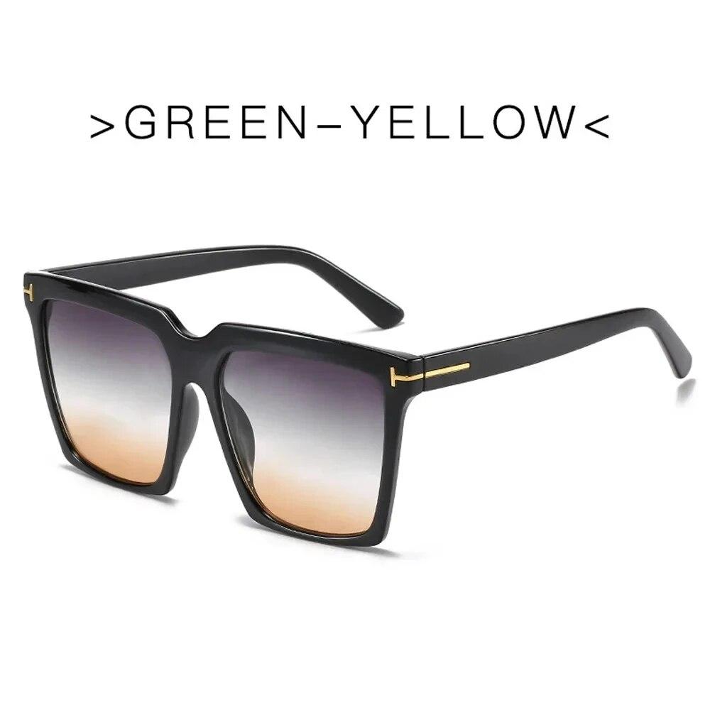 Square Sunglasses Women Vintage Brand Women's Sun Glasses Black Gradient Female Glasses  UV400