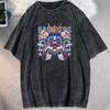 Anime GUNDAM Barbatos Graphic Printed Tshirt Mens and Womens Washed Tshirt High Quality Vintage Cotton Tshirt YK Top