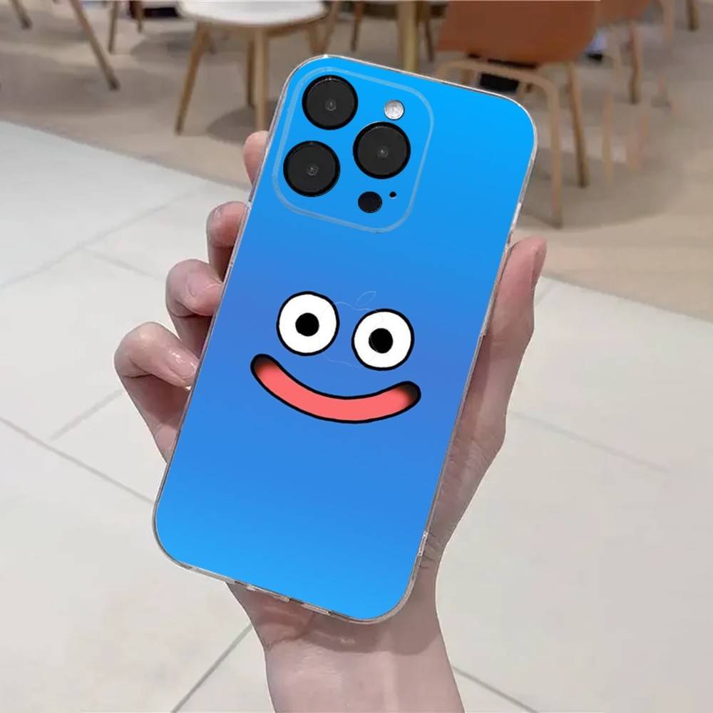 D-Dragon Quest Slime Phone Case For iPhone 16,15,14,13,12,11 Plus,Pro,Max,XR,XS,X,7,8 Plus,SE,Mini Transparent Soft Cover