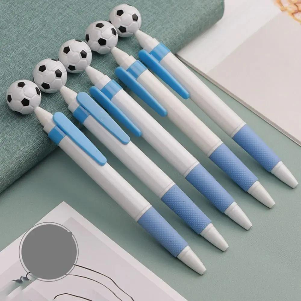 5 Stück/Beutel Partygeschenk Niedlicher Fußball Kugelschreiber Vielseitig Fußballform Tintenstifte Langlebig Kreative Schreibstifte Schüler