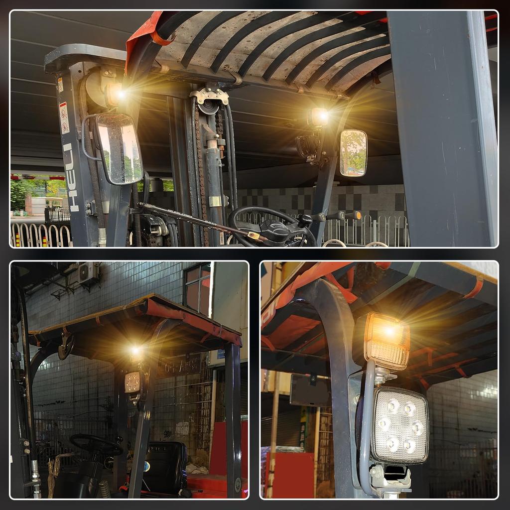 Ygmylandbb Seitenmarkierungsleuchte 12V 13 Universelle Passform für Industrie und Seitenmarkierung Hoch Amber und mit Tagfahrlicht 2er-Pack Doppelseitige Lampen, LED,