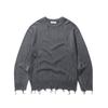 LEDEPT [Zhibanov X Le Dept] Garment Damage Round Pullover [3 Colors]