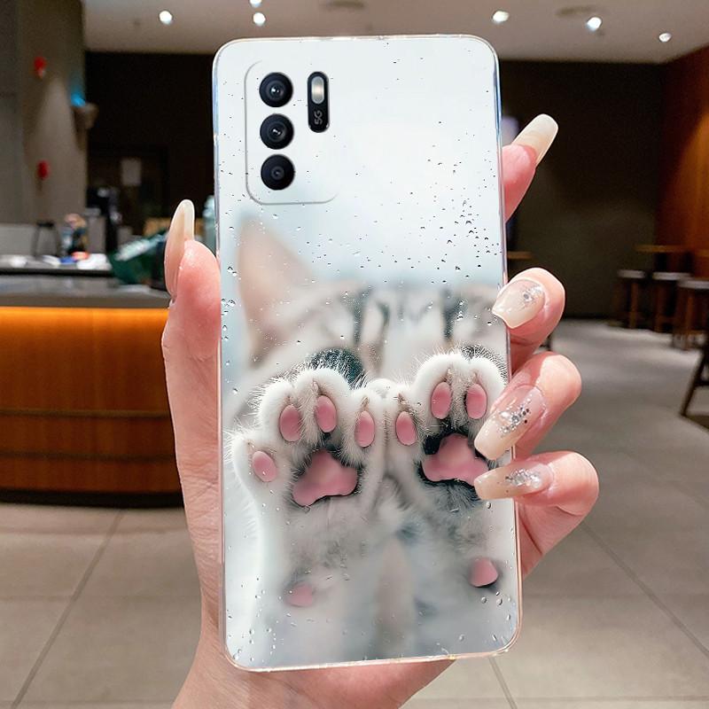 For Oppo Reno6 Z Case CPH2237 Luxury Dragon Cute Cool Boys Girls Transparent TPU Cover For Oppo Reno 6Z 6 Z Reno6Z 5G Phone Case