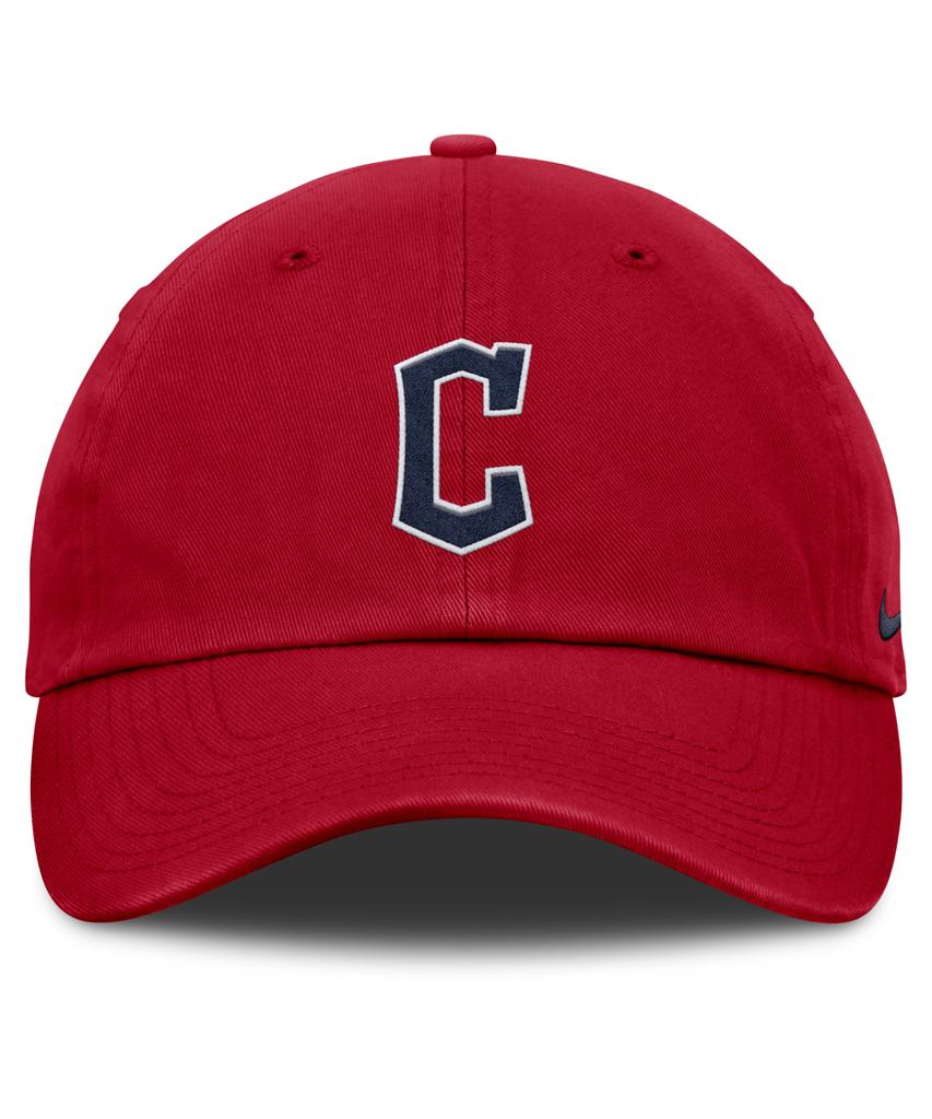 Panatigseu Cleveland Guardians Nikeclub Unstructured Organic Cotton Cap - Gym Red