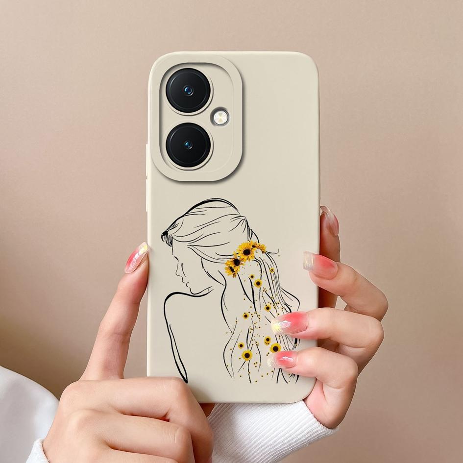 

Чехол для телефона для Vivo X90 Pro V29 Lite Y36 Y27 Y17S Y78 + Высококачественная модная крутая защитная пленка для экрана для девочек и мальчиков, бампер, силиконовый мягкий корпус для Vivo Capa Vivo X90 Pro