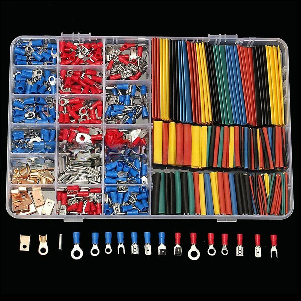 Insulated Electrical Wire Terminals Crimp Connectors Assorted Set, Color-Coded with Storage Box for Automotive Wiring