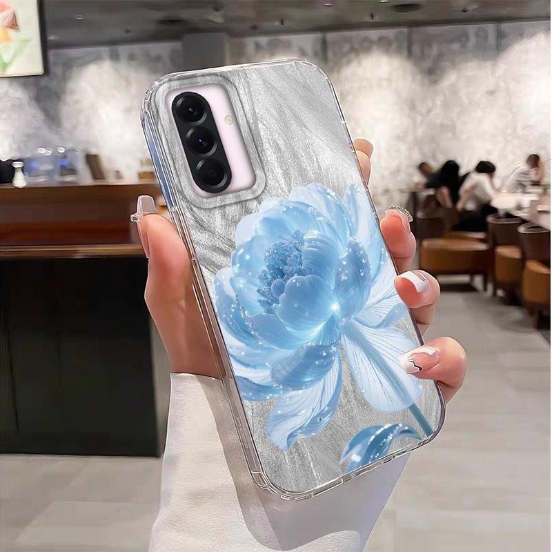 Luxury Flowers Case For Samsung A56 A16 A17 A07 S24 S25 FE Xiaomi Redmi Note 14 13 Pro 14C A5 Huawei Honor 400 200 Lite Pro iPhone 16 Shockproof Cover