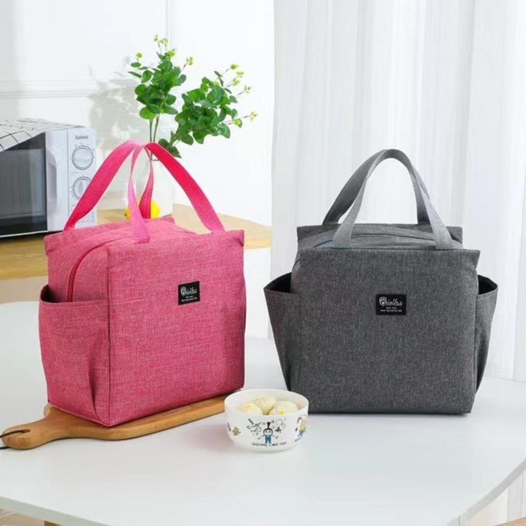Large Capacity Cooler Bag Waterproof Oxford Portable Zipper Thermal Lunch Bags For Women Lunch Box Picnic Food Bag
