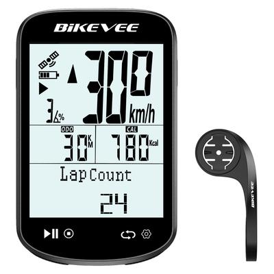 Bikevee Wireless GPS Cycle Computer Bicycle Speedometer & Odometer Automatic