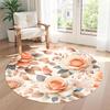 Flower Round Carpet Perfect for Bedrooms Dining Room Hallway Kitchen Anti-slip Round Rug Decorate Offices Perfect Birthday Christmas Gift Idea