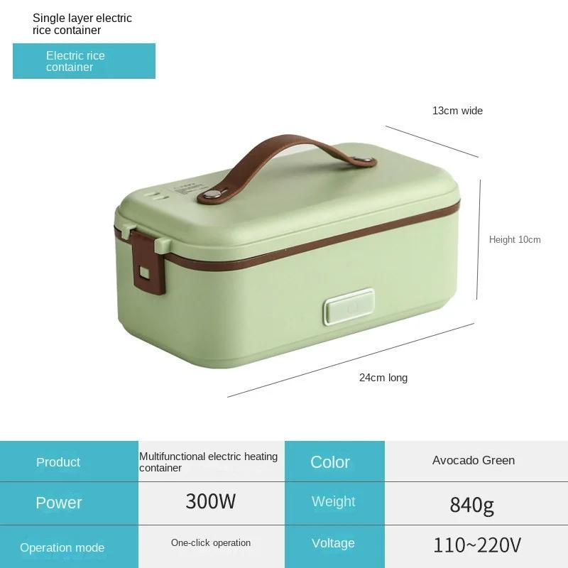 

110V 220V Electric Heating Box Portable Electric Rice Cooker Portable Multi Cooker Lunch Meals Box 1/2/3 Layers Available 220V