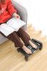 Adjustable Footrest with Rubber Base Non-Slip (Black)