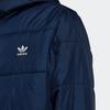 Adidas Originals Solid Color Logo Zip-Up Hoodie Men Outerwear Blue HM2462