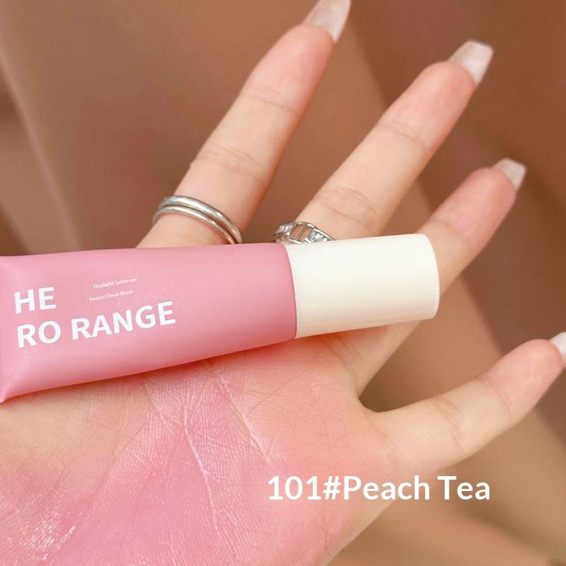 Herorange Cheek Blush Pigment Tube Moisturizing Rouge Blush Cosmetic For Face Blusher Lasting Liquid Blush Brightening Makeup A1
