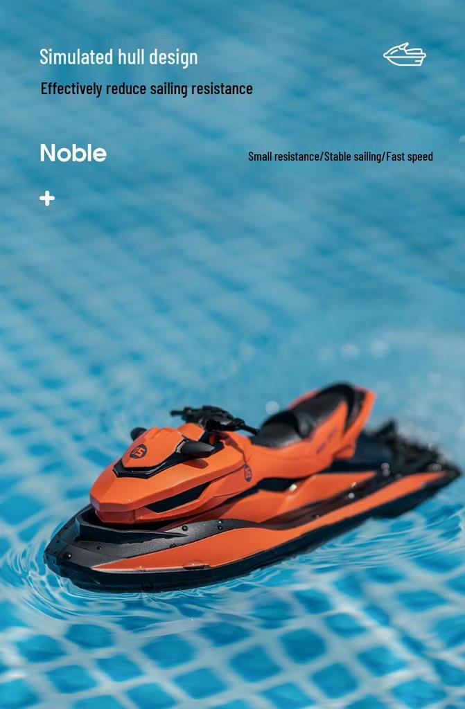 High-Speed Remote Control Waterproof Speedboat Toy for Kids